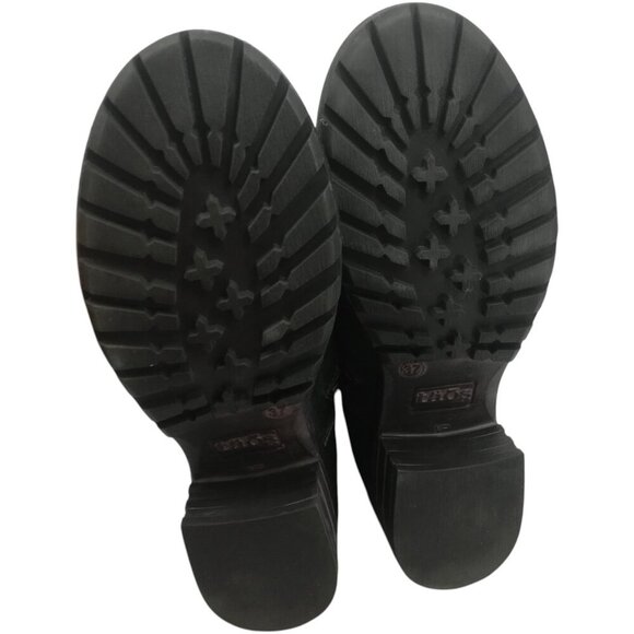 Taos Crave Leather Blue Green Moto Boots Size 37 US 6-6.5 Suede Teal Harness Zip - Picture 6 of 12